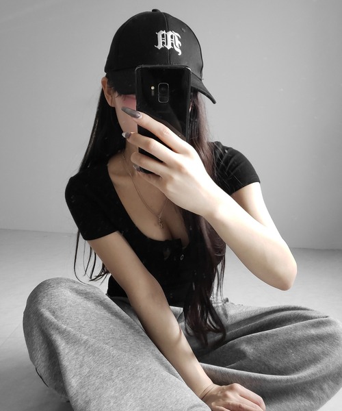me+em select（ミームセレクト） tシャツ 半袖 「 3color 」ヘンリー