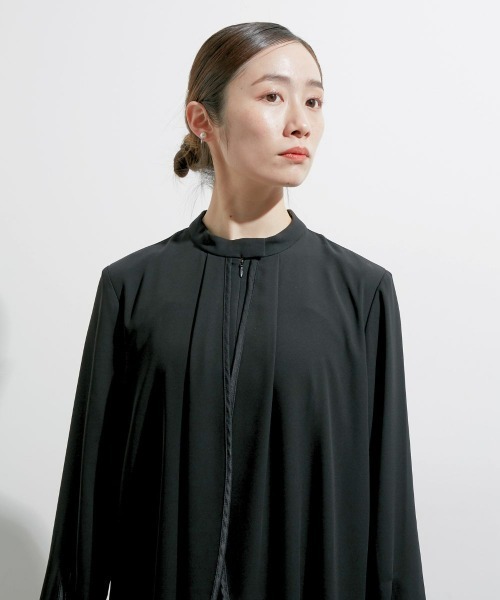 「Callarus Black Formal」 長袖ワンピース L ブラック レディースの画像