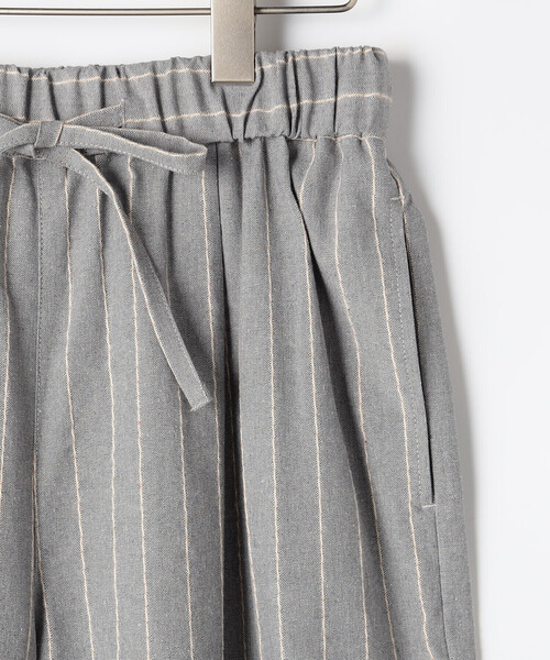 パンツ シャンブレー ワイドストライプパンツ レディース : ZOZOTOWN