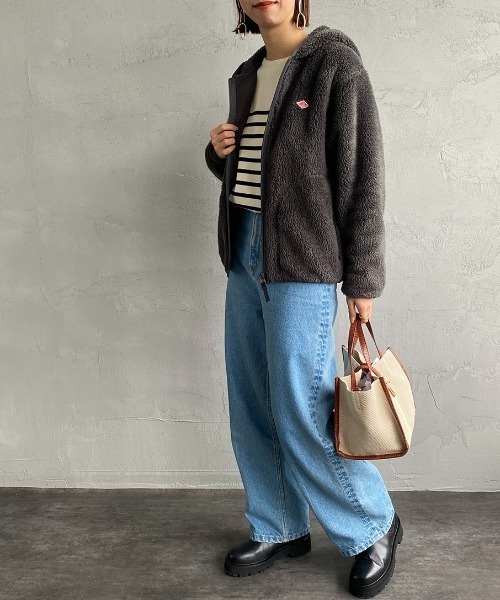Danton（ダントン） ジップアップパーカー 38 チャコールグレー 