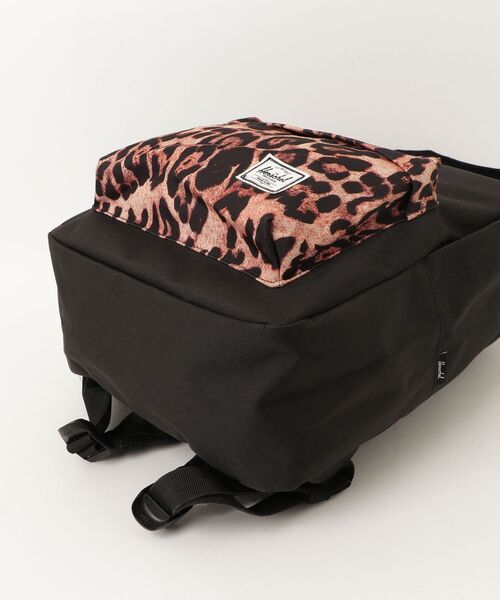 「Herschel Supply」 レオパードリュック - ブラック レディース_画像3