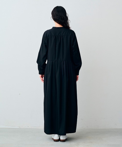 「Live in comfort」 長袖ワンピース LL ブラック レディース_画像3