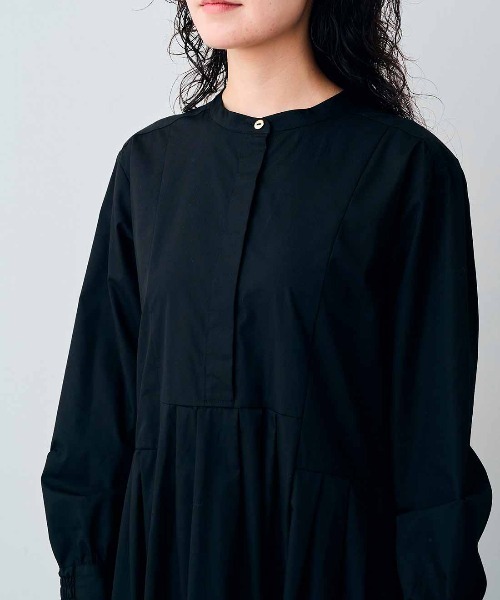 「Live in comfort」 長袖ワンピース LL ブラック レディース_画像4