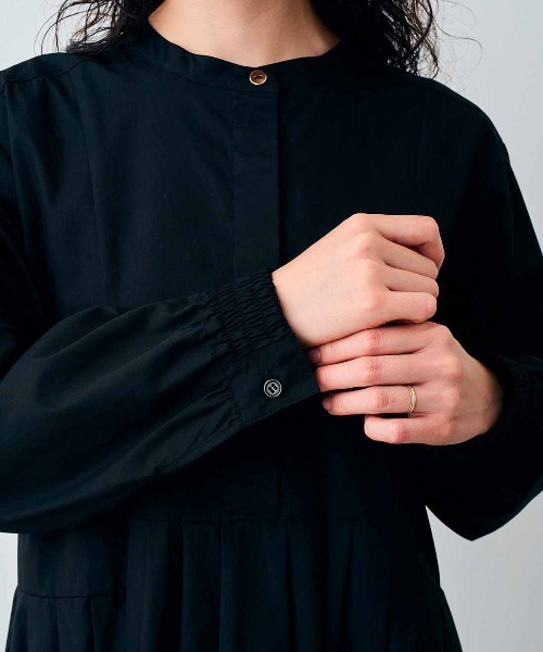 「Live in comfort」 長袖ワンピース LL ブラック レディース_画像5