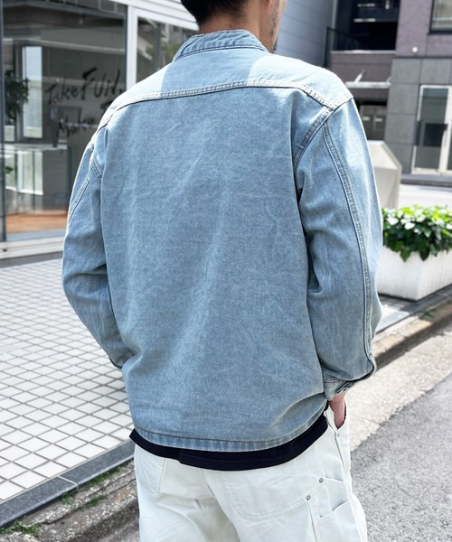 デニムカンフージャケット（メンズファッション） | ファッション の