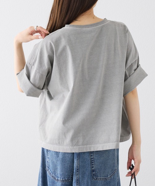 tシャツ 「WEB限定」スーピマコットンBIGロゴショートTシャツ レディースの画像