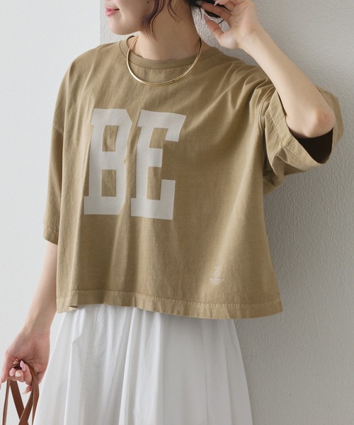 tシャツ 「WEB限定」スーピマコットンBIGロゴショートTシャツ レディースの画像