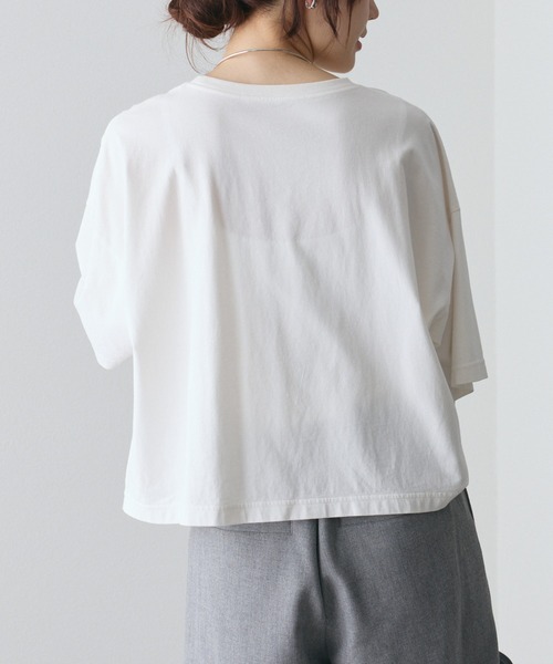 tシャツ 「WEB限定」スーピマコットンBIGロゴショートTシャツ レディースの画像
