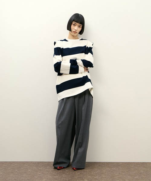 「PHEENY」 長袖カットソー FREE ネイビー レディース_画像2