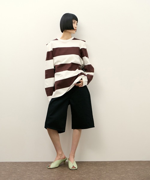 「PHEENY」 長袖カットソー FREE ネイビー レディース_画像3