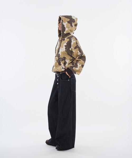「WISH FOR EVER」 ジップアップパーカー MEDIUM ベージュ メンズ_画像8