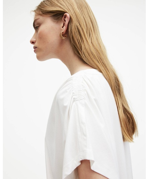 「ALLSAINTS」 7分袖カットソー 10 ホワイト レディース_画像3