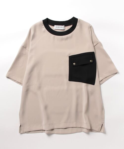 「CULLNI」 半袖Tシャツ 1 ベージュ メンズ_画像2