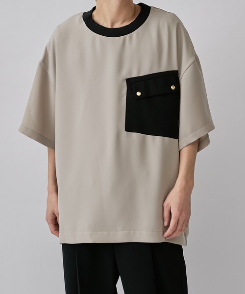 「CULLNI」 半袖Tシャツ 1 ベージュ メンズ_画像3
