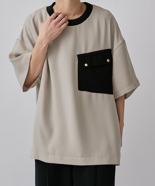「CULLNI」 半袖Tシャツ 1 ベージュ メンズ_画像5