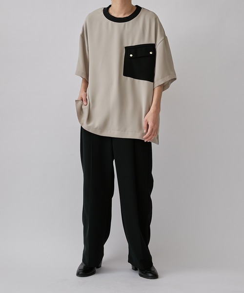 「CULLNI」 半袖Tシャツ 1 ベージュ メンズ_画像6