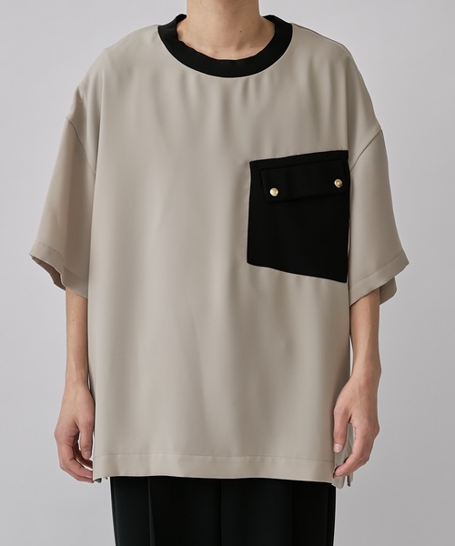 「CULLNI」 半袖Tシャツ 1 ベージュ メンズ_画像8