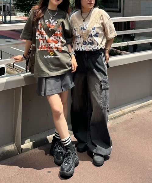 「PBLIM」 半袖Tシャツ FREE ベージュ レディース_画像3