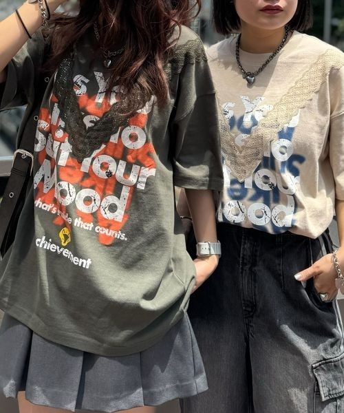 「PBLIM」 半袖Tシャツ FREE ベージュ レディース_画像6