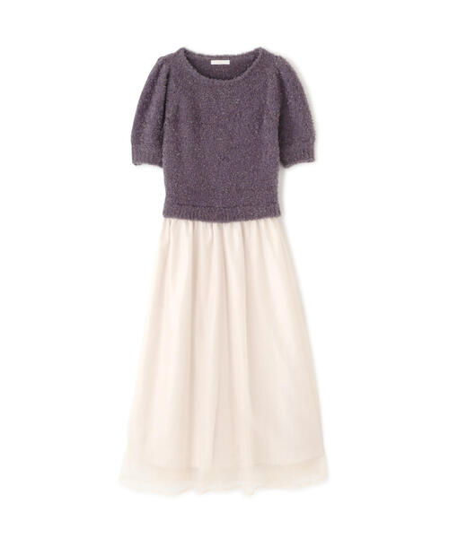 「PROPORTION BODY DRESSING」 ドッキングワンピース SMALL パープル レディース_画像3