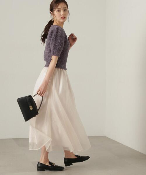「PROPORTION BODY DRESSING」 ドッキングワンピース SMALL パープル レディース_画像5