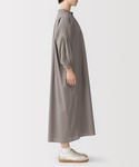 ワンピース 婦人 綿ピンタック 七分袖ワンピースの詳細画像3