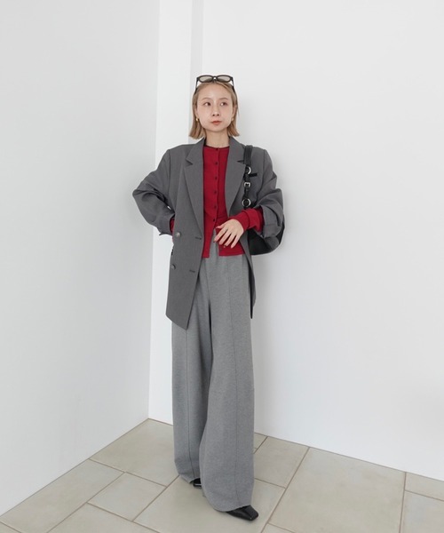 Ameri（アメリ） カーディガン LOW BASIC COMPACT KNIT CARDIGAN