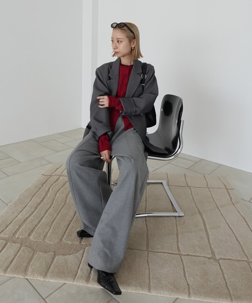 Ameri（アメリ） カーディガン LOW BASIC COMPACT KNIT CARDIGAN