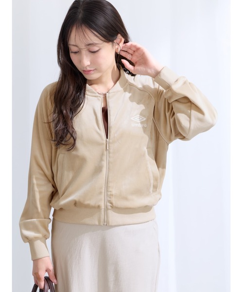 COHINA（コヒナ） コート アウター ×UMBRO」ベロアジャケット 「低身長 
