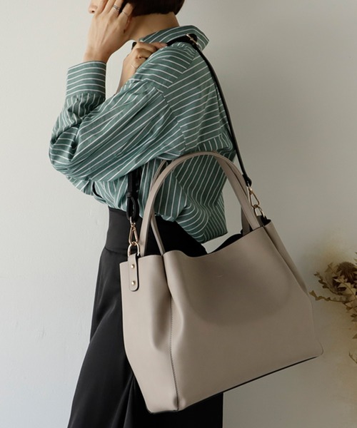 PARFOIS★インナーバッグ付き ショッパー トート PARFOIS☆インナーバッグ付き ショッパー トート