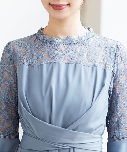 Fashion Letter（ファッションレター） ドレス レース切替クロスベルト