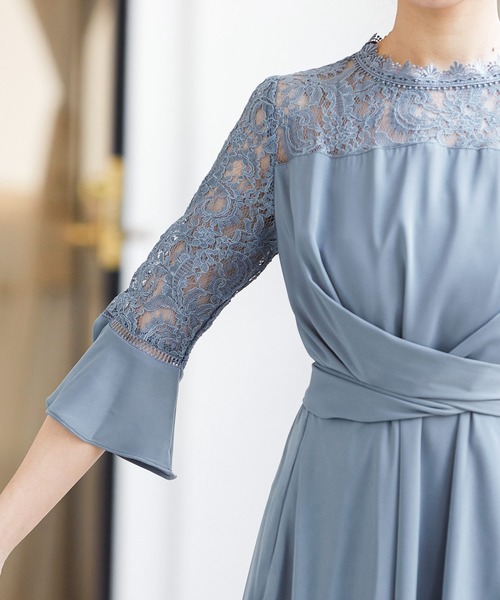 Fashion Letter（ファッションレター） ドレス レース切替クロスベルト