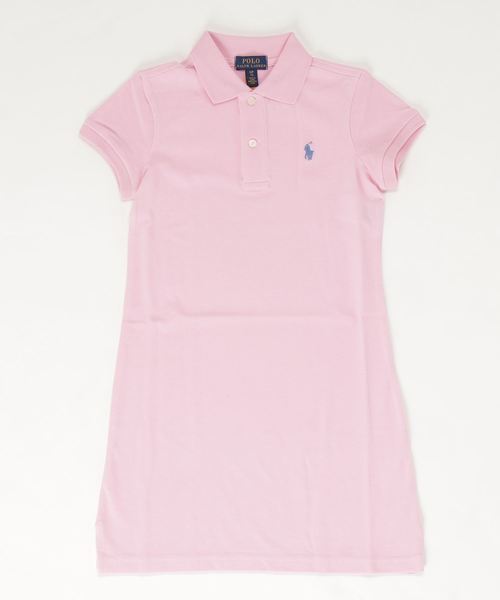 ワンピース コットン メッシュ ポロドレス RALPH ラルフ コットン メッシュ POLO LAUREN CHILDRENSWEAR，ポロ ローレン