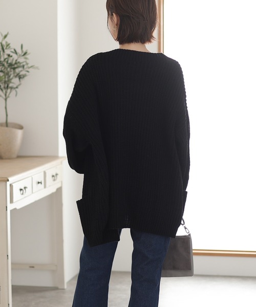 カーディガン ビックシルエットボリュームスリーブカーディガン レディース ElegChic カーディガン ビックシルエットボリュームスリーブ