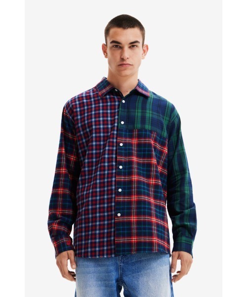 Desigual シャツ ブラウス メンズ 長袖シャツ : ZOZOTOWN Yahoo
