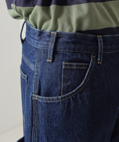 新品未使用 two pole ダブルニー ペインター デニムパンツ 日本製 濃紺 Dickies ジーンズ /ディッキーズ DOUBLE KNEE PAINTERS DENIM