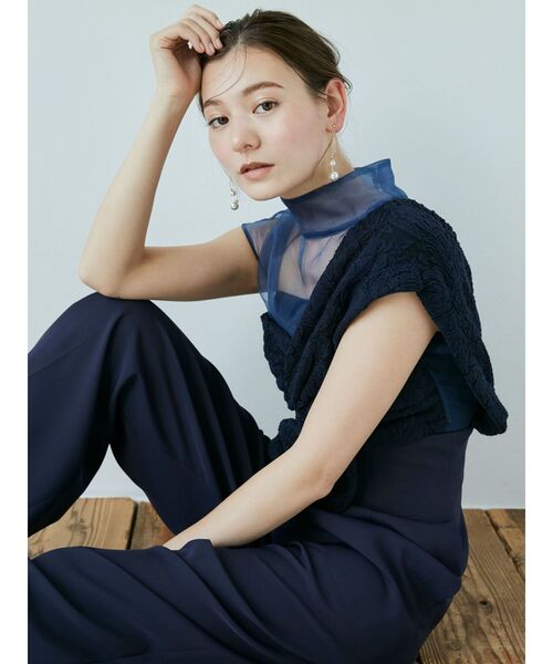 LADYエンブロイダリーツイストパンツドレス 