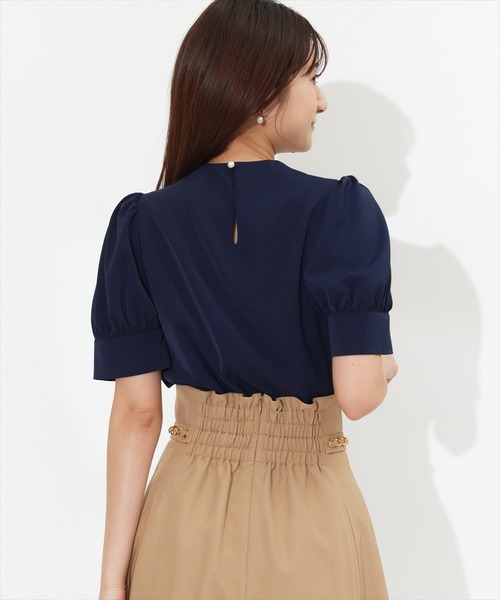 スカート サイドチェーン接ぎフレアスカート ポリエステル