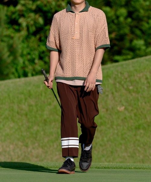 Re:room California Golf Club シャツ メッシュニットポロシャツ