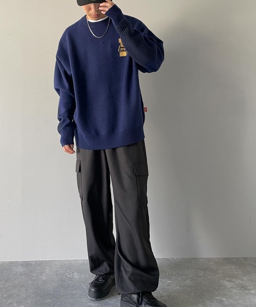 Java セーター ニット 「Javaジャバコラボ」クラシカルでアクセントな