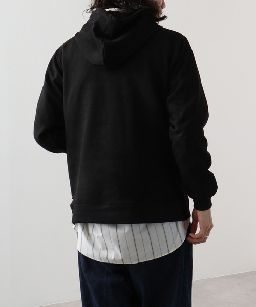 Meravel ミーラベル　パーカー　ブラック ZIPパーカー(BLACK) | Belle
