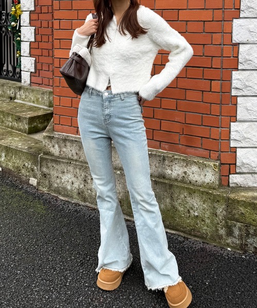 HALEY PESCA ニット セーター HALEY PESCA/ショート丈 シャギーダブル