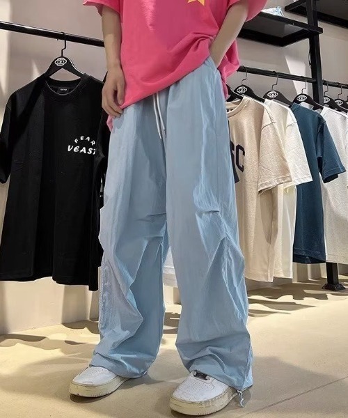 Shury ナイロンパンツ B.R.U パンツ ナイロンシアーライクパンツ メンズ レディース