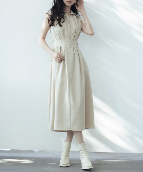 SAISON DE PAPILLON（セゾンドパピヨン） ワンピース ウエストタック