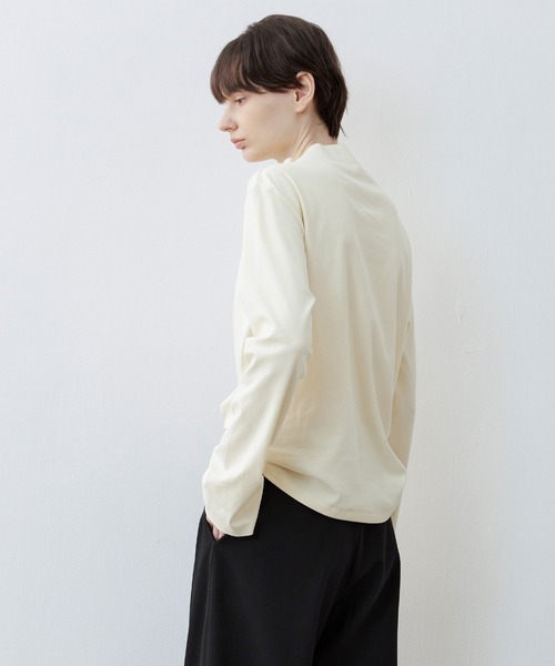 tシャツ 「tageechita」カットオフボートネックカットソー レディース tageechita tシャツ 「tageechita」カットオフボードネック