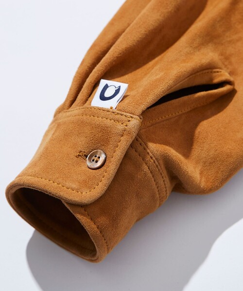 CAHLUMN シャツ CAHLUMN/カウラム LAMB NAPPA /GOAT SUEDE