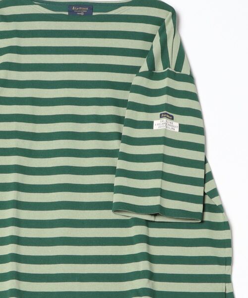 【値下げ】Le minor オーバーサイズ ボーダー バスクシャツ (EC) CAL O LINE」×「Le Minor」DEADSTOCK FABRIC BRETON MARINE