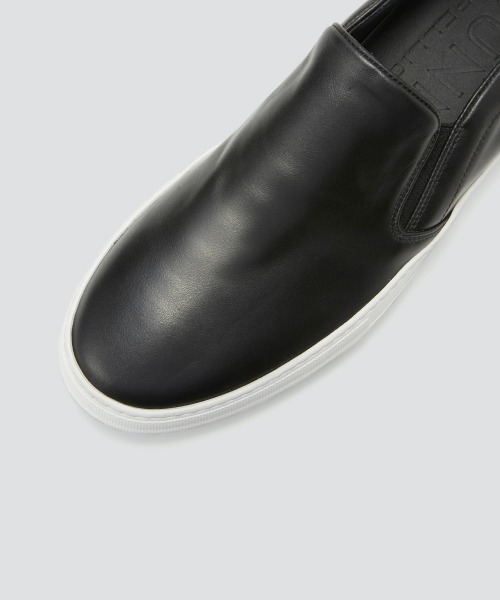 スリッポン GIOIA メンズ スムース スリッポン 3.5cm BLACK メンズの画像