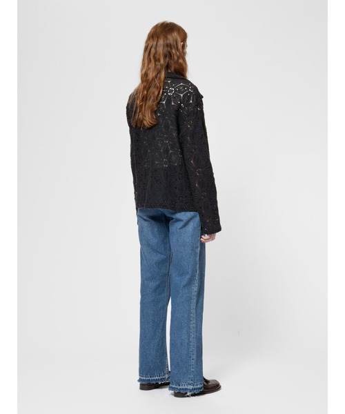 ニット セーター Anita かぎ針編みライクニット カーディガン レディース Nudie Jeans ニット セーター Anita かぎ針編みライクニット
