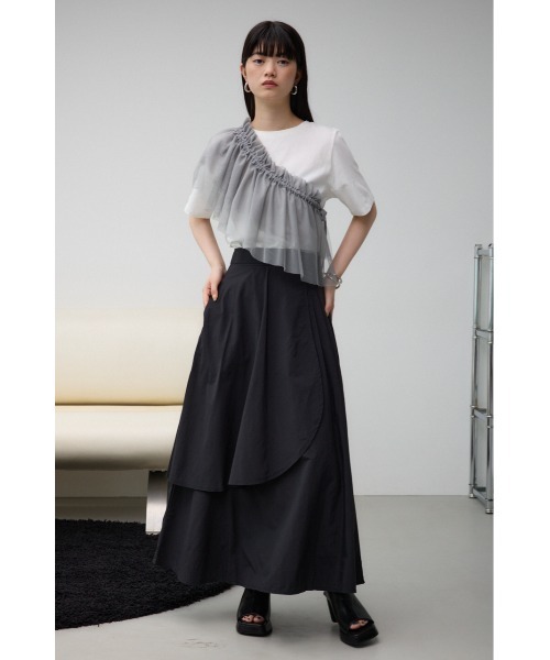 【未使用】 Disney MOUSSYロングスカート AZUL BY MOUSSY（アズールバイマウジー） ロング スカート ボリューム